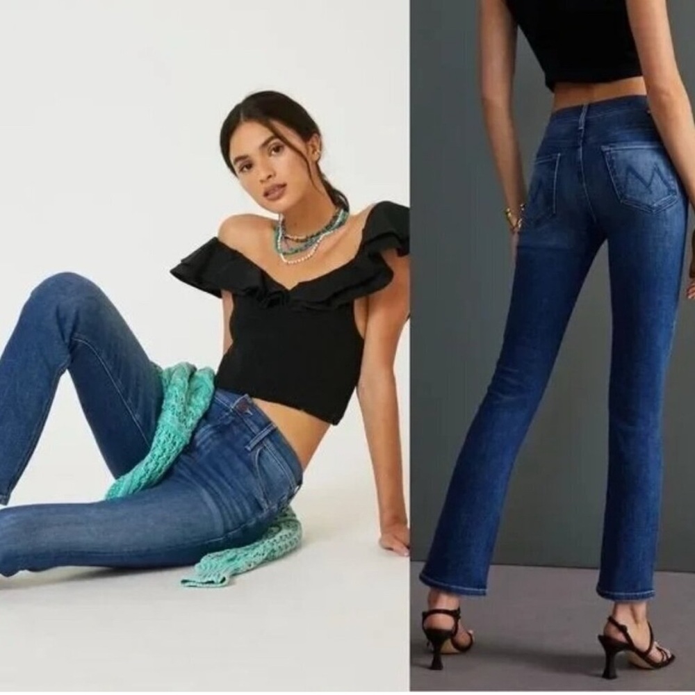 MOTHER Blue Ankle & Cropped Jeans